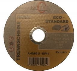 FORCUT ECO-STANDARD 125x1,0x22,2 mm vágókorong