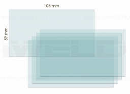 IWELD FANTOM4 belső védőplexi 106x59mm
