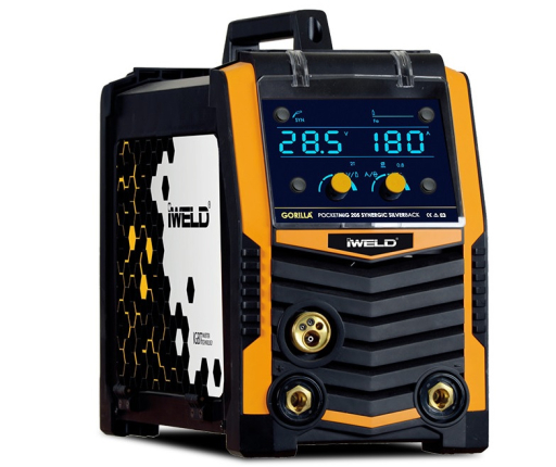 IWELD GORILLA POCKETMIG 205 SYNERGIC SILVER BACK hegesztő inverter