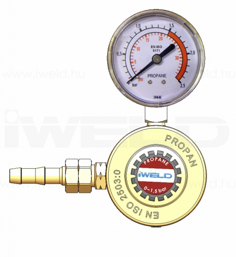 IWELD DYNAREG Propán-bután nyomáscsökkentő 20/1,5bar