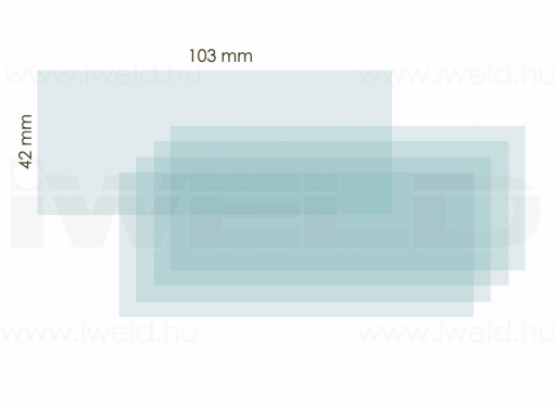 IWELD NORED EYE 3 belső védőplexi 103x42mm