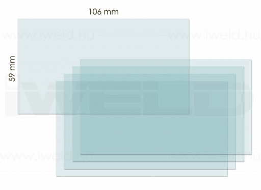 IWELD FANTOM4 belső védőplexi 106x59mm